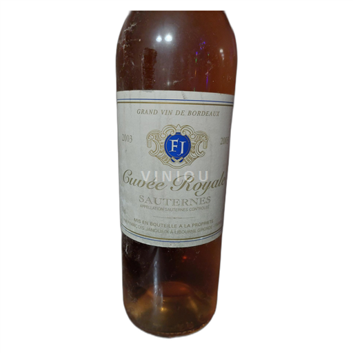 Bordeaux Sauternes François Janoueix Royale 2003