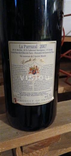 Jugperëndim E paspecifikuar Comte de Thun La Parrazal 2007