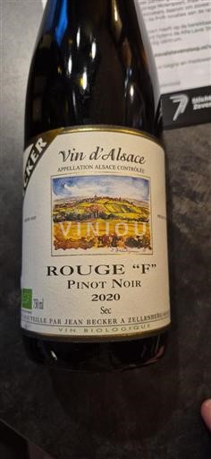 Alsace Jean Becker Rouge "F" 2020