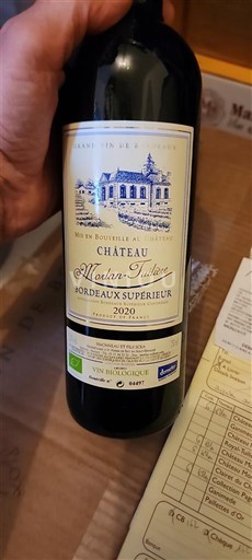 Vinuri Rouge sec Château Moulin-Tuilerie 2020 Franța Bordeaux Bordeaux superior AOC