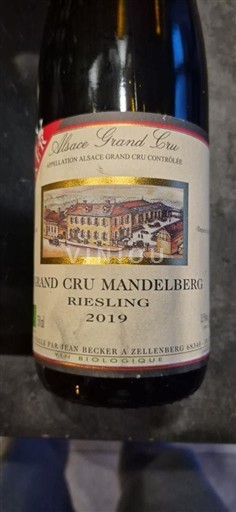 Víno Blanc sec Grand Cru Mandelberg Jean Becker 2019 Francie Alsasko Nespecifikováno AOC Grand Cru