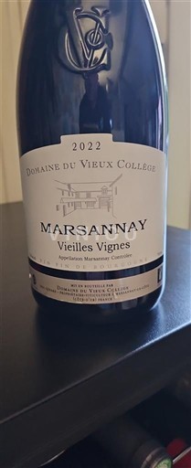 Burgundi Marsannay Domaine Vieux Collège Vielles Vignes 2022