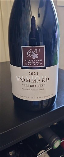 Viner Rouge sec Les Riottes Domaine Arnaud PARIGOT 2021 Frankrike Burgund Pommard AOC