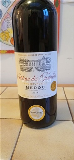 Viner Rouge sec Cru bourgeois Château Tourelles 2019 Frankrike Bordeaux Médoc AOC