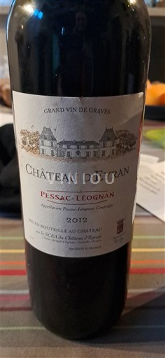Bordeaux Pessac-Léognan Château Eyran 2012