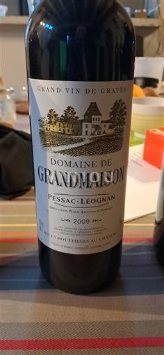 Bordoja Pessac-Léognan Domaine Grandmaison 2009