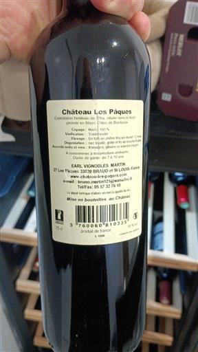 Vinuri Rouge sec Château Los Pâques 2015 Franța Bordeaux AOC