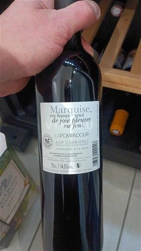 Vinuri Rouge sec Marquise Lapawdabour Non millésimé Franța Languedoc Corbières AOC