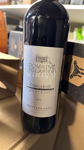 Provence, pjesa e poshtme e luginës së Rhônës, Korsikë Mesdheut Domaine Clapier Concerto Hautbois 2015