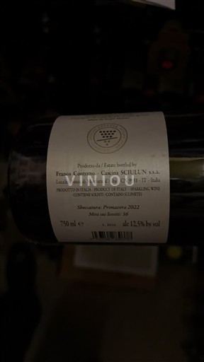 Rượu vang sủi bọt Rouge sec Franco Conterno - Cascina Sciulun 2022 Ý Piemonte DOC