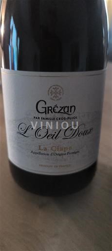 Vinuri Rouge sec L'Oeil Doux Grézan 2023 Franța Languedoc La Clape AOC