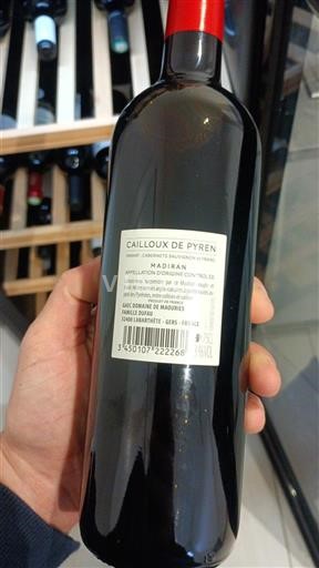 Jugperëndim Madiran Domaine Moulié Cailloux de Pyren 2016