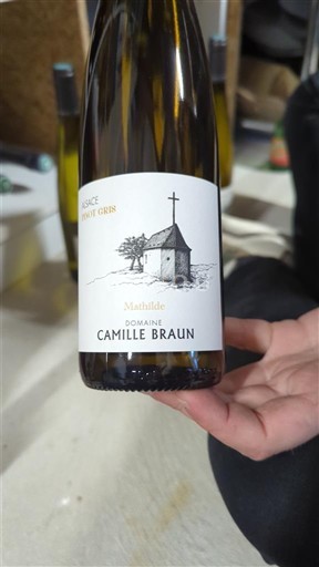 Вина Blanc sec Mathilde Domaine Camille Braun 2022 Франція Ельзас Не вказано AOC