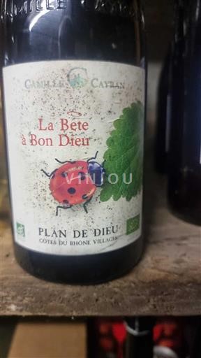 Wijnen Rouge sec La Bête à Bon Dieu Camille Cayran 2017 Frankrijk Rhônevallei Côtes-du-rhône-villages AOC