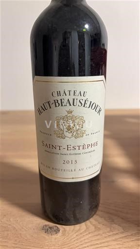 Bordeaux Saint-Estèphe Château Haut-Beauséjour 2015
