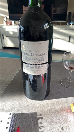 Bordoja Bordeaux Supérieur Château Brun-Despagne 2008