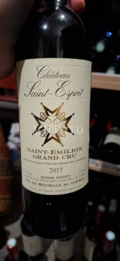 Bordeaux Saint-Émilion Grand Cru Grand Cru Château Saint-Esprit 2017