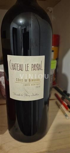 Jugperëndim Côtes-de-bergerac Château Le Payral Héritage 2018