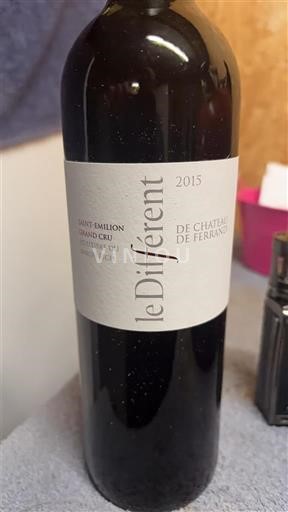 Bordeaux Saint-Émilion Grand Cru Grand Cru Château Ferrand Le Différent 2015