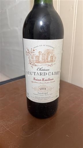 Vinos Rouge sec Château Soutard Cadet 2010 Francia Burdeos Saint-Émilion AOC