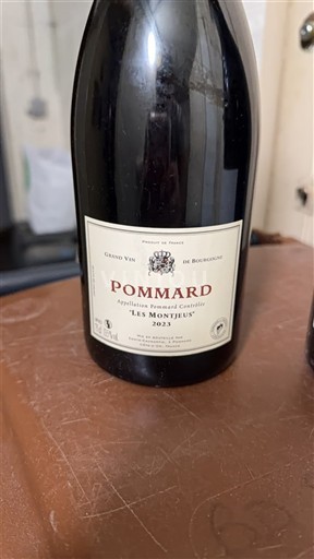 Viner Rouge sec Les Montjuis 2023 Frankrike Burgund Pommard AOC