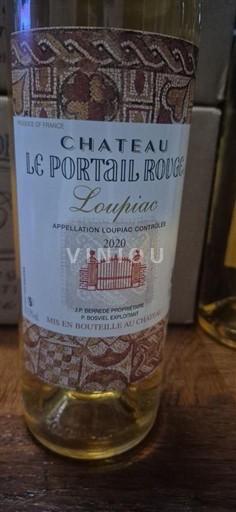 Вина Blanc moelleux Château Le Portail Rouge 2020 Francuska Bordo Loupiac AOC
