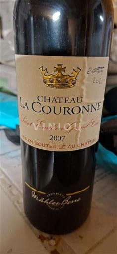 Bordeaux Saint-Émilion Grand Cru Grand Cru Château La Couronne 2007