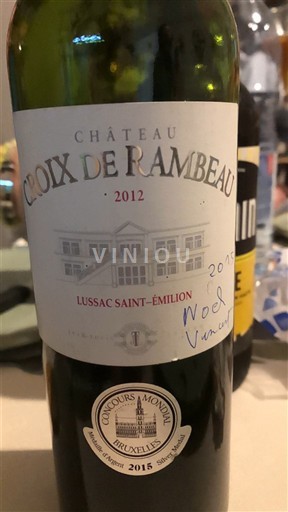 Bordoja Lussac-Saint-Émilion Château Croix de Rambeau 2012