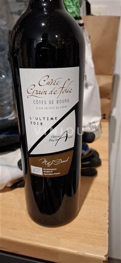 Bordeaux Côtes-de-bourg Château Pays de Mont Grain de Folie L'Ultime 2018