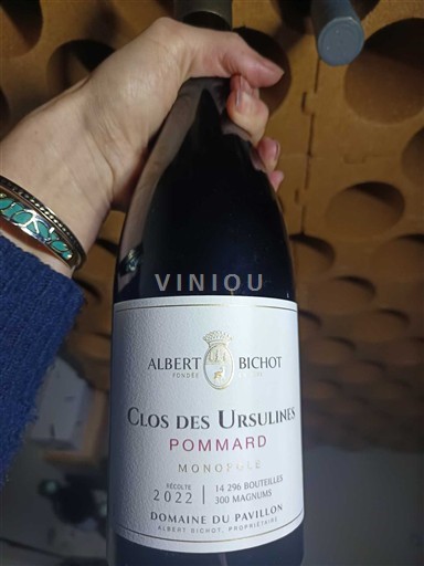 Rượu vang Rouge sec Clos des Ursulines Monopole Domaine Pavillon 2022 Pháp Bourgogne Pommard AOC