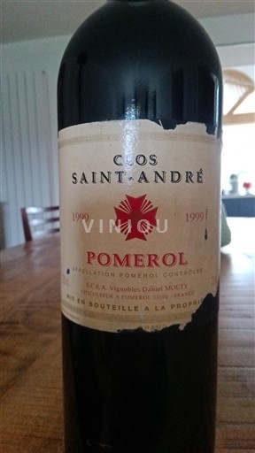 Rượu vang Rouge sec Clos Saint-André 1999 Pháp Bordeaux Pomerol AOC
