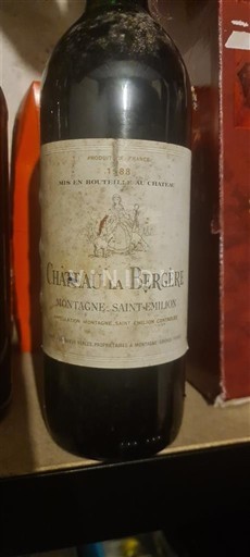 Bordoja Montagne-saint-émilion Château La Bergère 1988