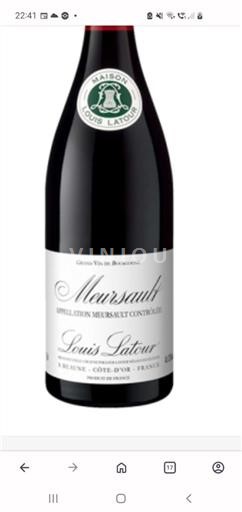 Bourgogne Meursault Louis Latour 2016