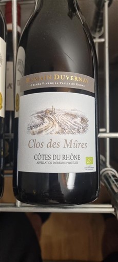 Rhônedalen Côtes-du-rhône Domaine Duvernay Clos des Mûres 2018