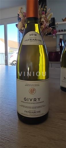 Rượu vang Blanc sec Patriarche 2018 Pháp Bourgogne Givry AOC