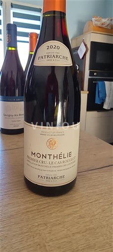 Rượu vang Rouge sec Premier Cru - Le Cas Rougeot Patriarche 2020 Pháp Bourgogne Monthélie AOC Premier Cru