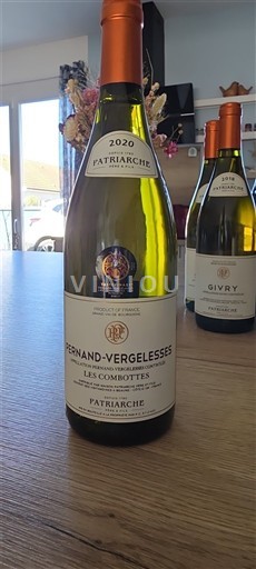 Vinuri Blanc sec Les Combottes Patriarche 2020 Franța Burgundia Pernand-Vergelesses AOC
