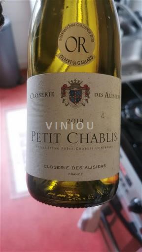 Borgoña Petit-chablis Closerie des Alisiers 2019