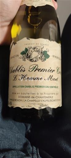 Burgundi Chablis premier cru Premier Cru Domaine Chantemerle L'Homme Mort 2023