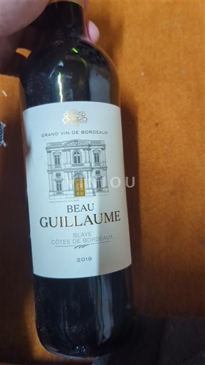 Bordeaux Blaye-côtes-de-bordeaux Beau Guillaume 2019