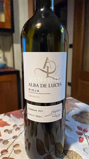 Viinit Rouge sec Crianza Alba de Luces 2021 Espanja La Rioja Rioja DO