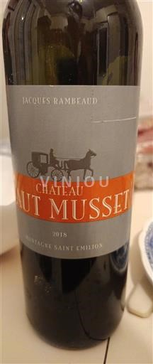Bordoja Montagne-saint-émilion Château Haut Musset 2018