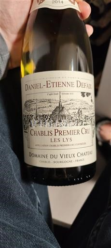 Burgundija Чабли првог квалитета Premier Cru Daniel-Etienne Defaix Les Lys 2014