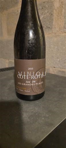 Wines Rouge sec Les Grandes Places Vidal-Fleury 2015 France Rhône Valley Côte-Rôtie AOC