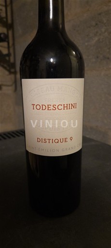 Vinos Rouge sec Distique 9 Todeschini Non millésimé Francia Burdeos Saint-Émilion Gran Cru AOC Grand Cru