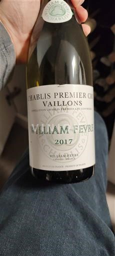 Vini Blanc sec Vaillons William Fèvre 2017 Francia Borgogna Chablis Premier Cru AOC Premier Cru
