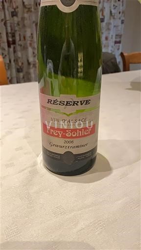 Verërat Blanc sec Réserve Frey-Sohler 2006 Francë Alsace Vin de France