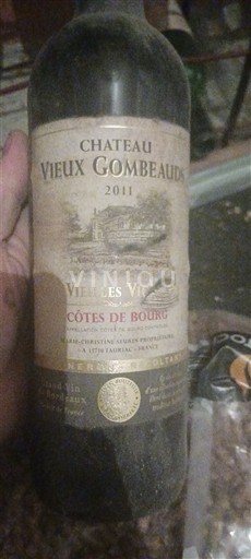 Bordoja Côtes-de-bourg Château Vieux Gombeauds Vieilles Vignes 2011