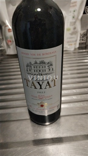 Vinos Rouge sec Château Tayat 2022 Francia Burdeos Bordeaux superior AOC