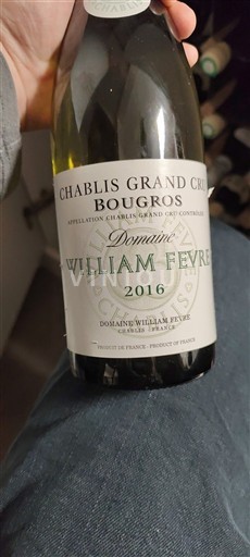 Burgundi Chablis Grand Cru Grand Cru Domaine William Fèvre Bougros 2016